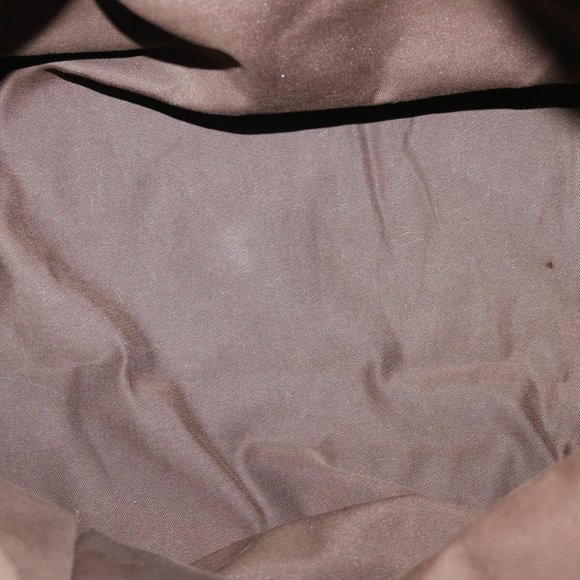 GUCCI GG Canvas Tote Bag Coated Canvas Beige Dark Brown Auth - Picture 14 of 16